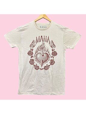 Mana Revolución de Amor Mexican Rock Band Tee L